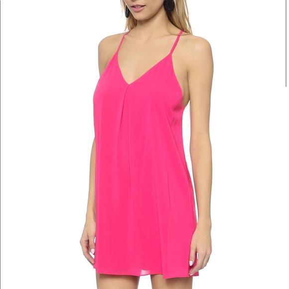 alice and olivia hot pink dress